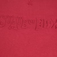 Never Break Embossed Crewneck in maroon - State Of Flux - State Of Flux