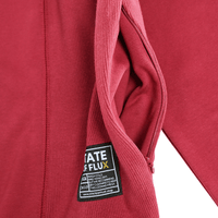 Never Break Embossed Crewneck in maroon - State Of Flux - State Of Flux