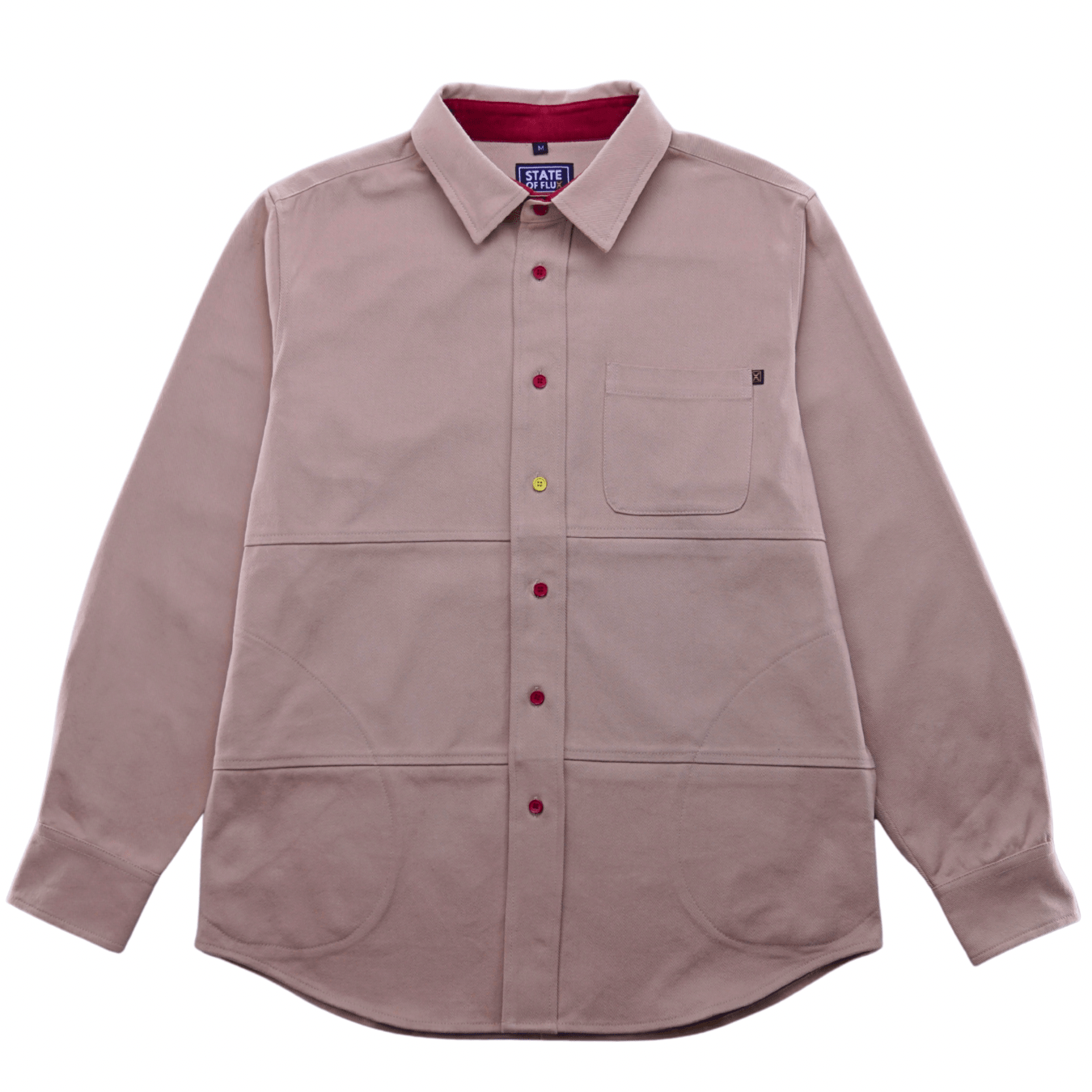 Never Settle Button-up in khaki