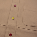 Never Settle Button - up in khaki - State Of Flux - State Of Flux