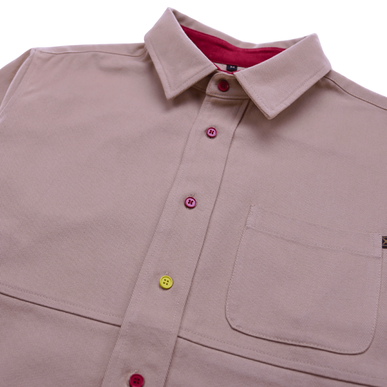 Never Settle Button-up in khaki