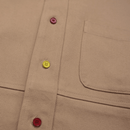 Never Settle Button - up in khaki - State Of Flux - State Of Flux