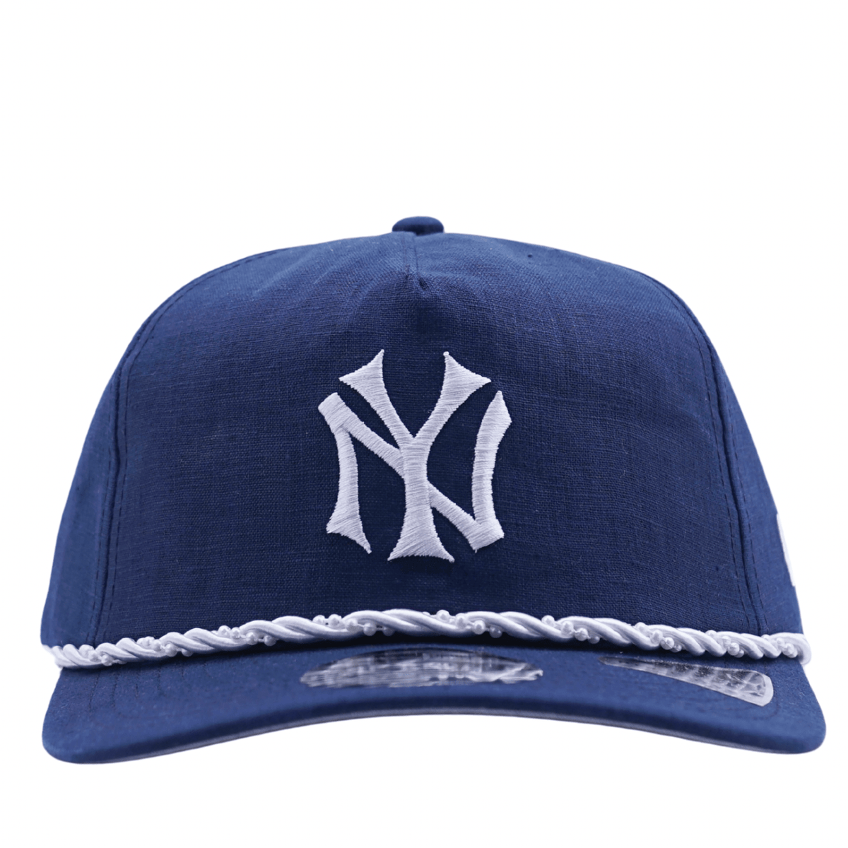 New York Yankees Pearl Rope Golfer Strapback Hat in navy and white