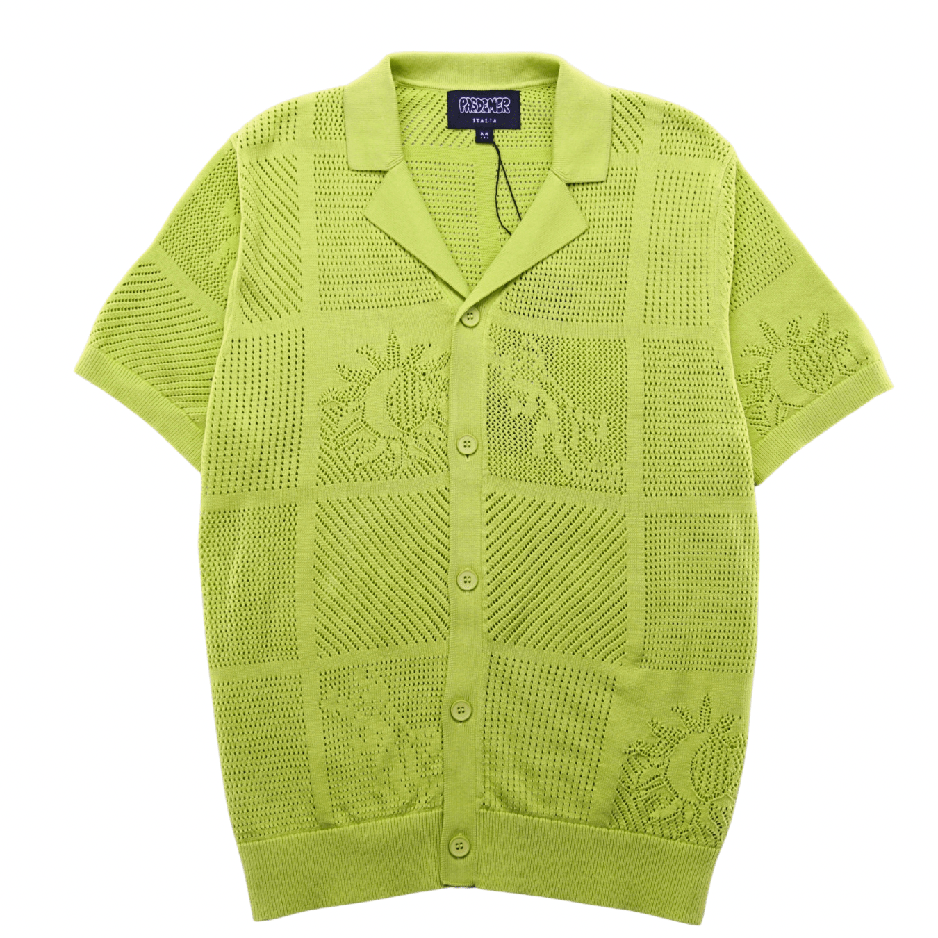 Not Long Time Polo Sweater in pear green