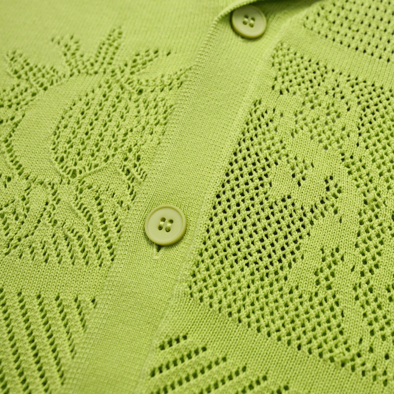 Not Long Time Polo Sweater in pear green - Pas de Mer - State Of Flux