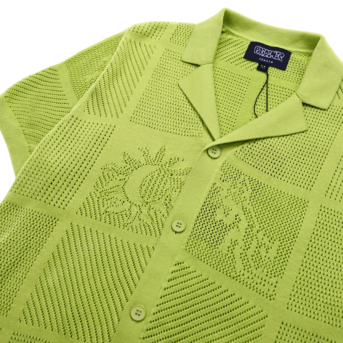 Not Long Time Polo Sweater in pear green