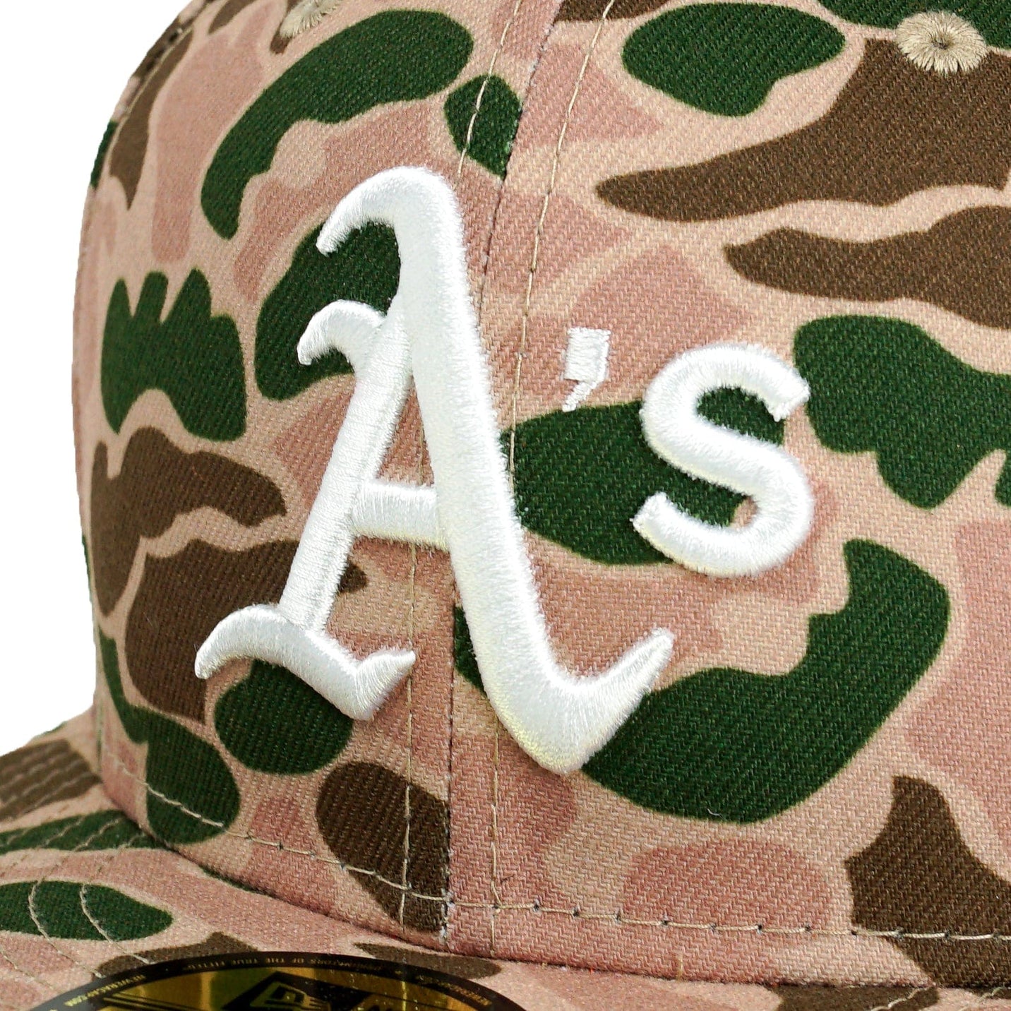 Oakland Athletics 59Fifty Fitted Hat in duck camo
