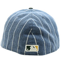 Oakland Athletics Parallel A - Frame 59Fifty Fitted Hat in blue denim and green - New Era - State Of Flux