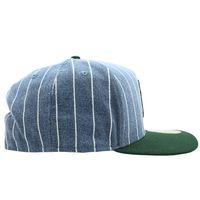 Oakland Athletics Parallel A - Frame 59Fifty Fitted Hat in blue denim and green - New Era - State Of Flux