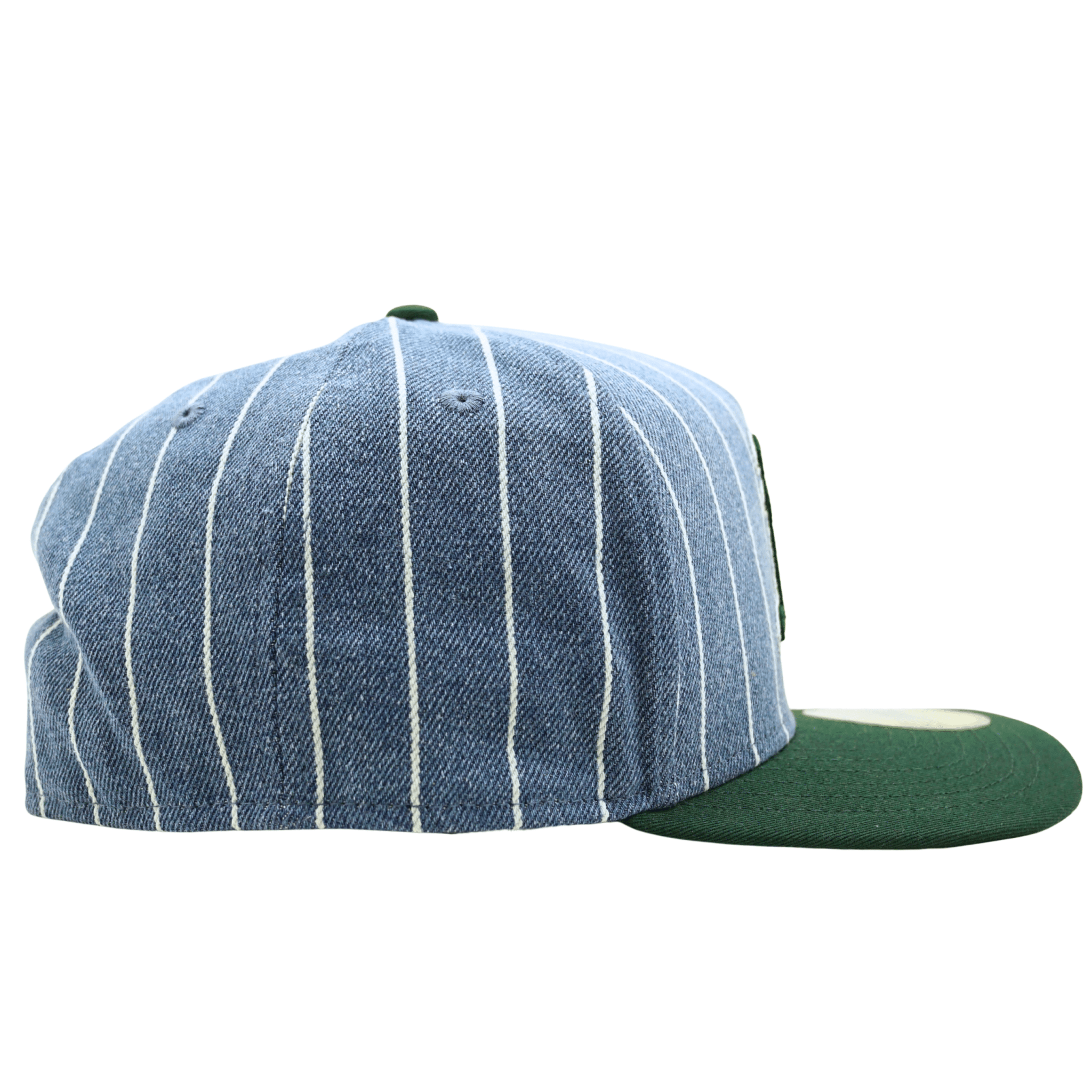 Oakland Athletics Parallel A - Frame 59Fifty Fitted Hat in blue denim and green - New Era - State Of Flux
