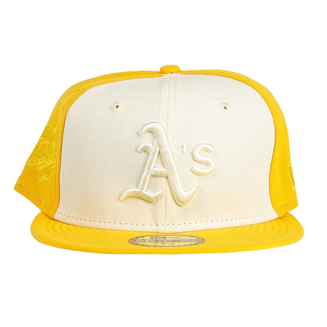 Oakland Athletics Tonal 2-Tone 59Fifty Fitted Hat in yellow and cream