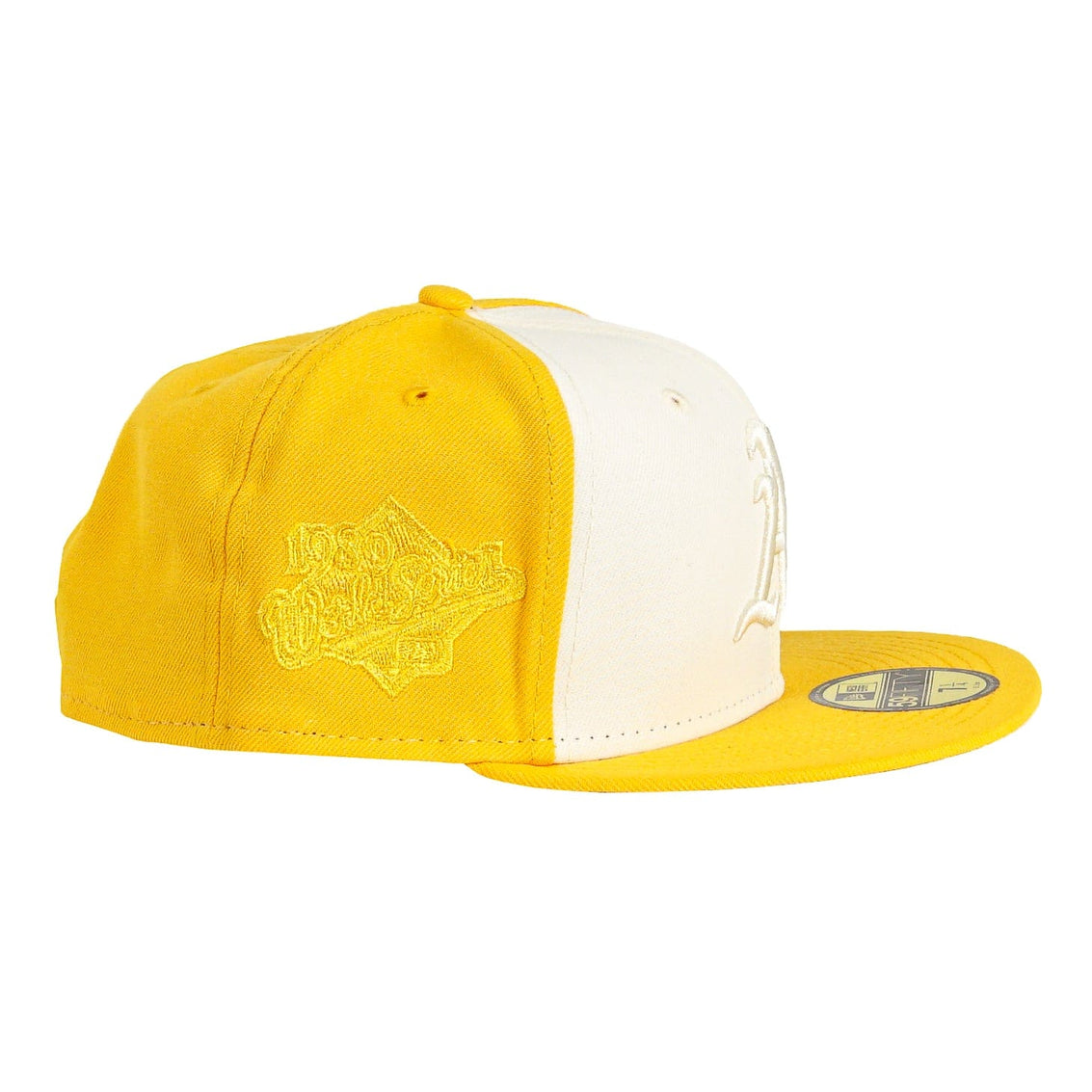 Oakland Athletics Tonal 2-Tone 59Fifty Fitted Hat in yellow and cream