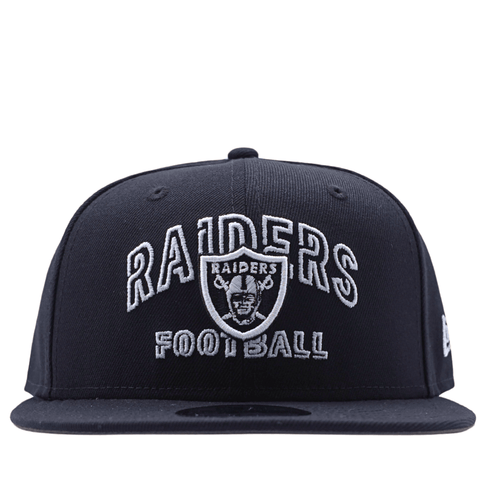 Oakland Raiders 4 Verts 59Fifty Fitted Hat in black
