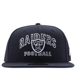 Oakland Raiders 4 Verts 59Fifty Fitted Hat in black