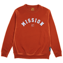 OG Mission Crewneck in clay and white - State Of Flux - State Of Flux