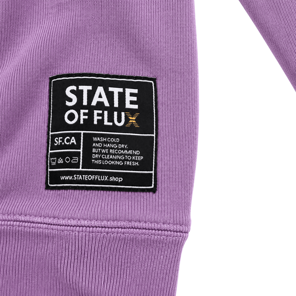 OG Mission Crewneck in lilac and black - State Of Flux - State Of Flux