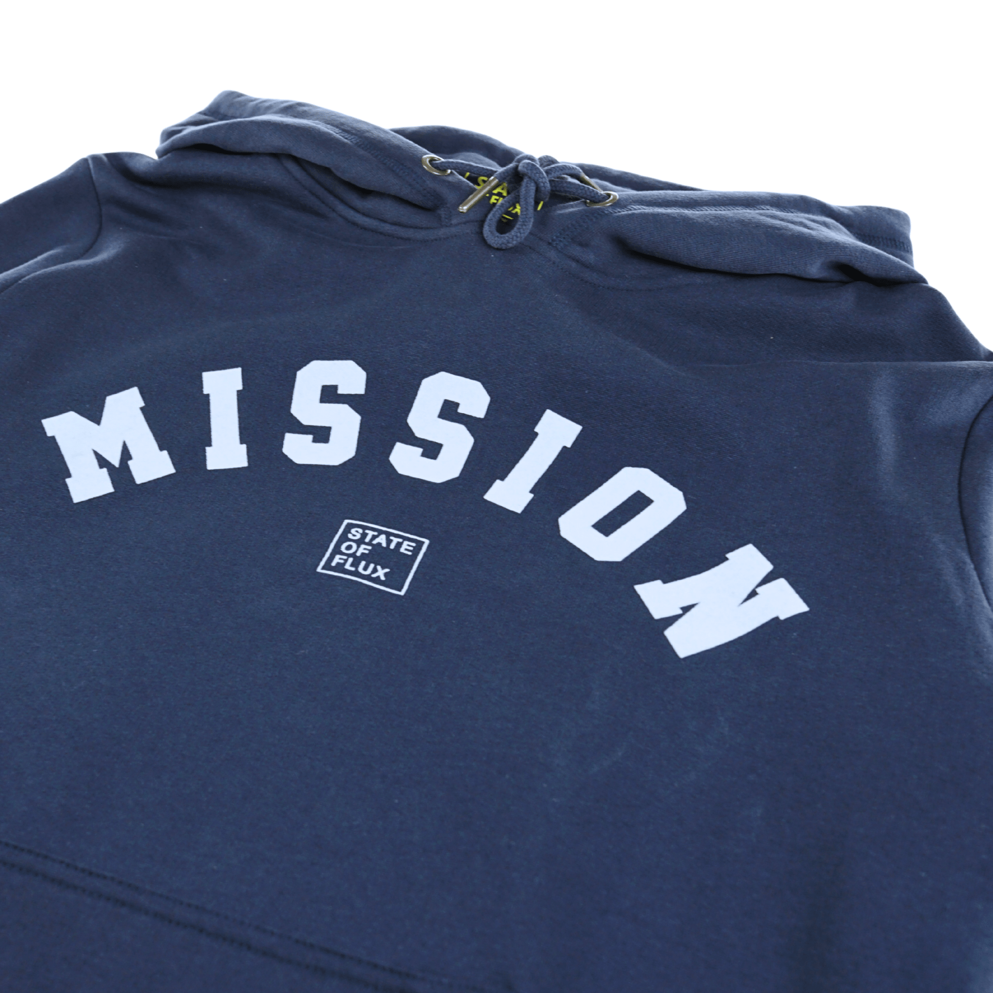 OG Mission Hoodie in marine blue and white - State Of Flux - State Of Flux