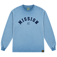OG Mission Long-sleeve Tee in blue stone wash and dark blue - State Of Flux - State Of Flux