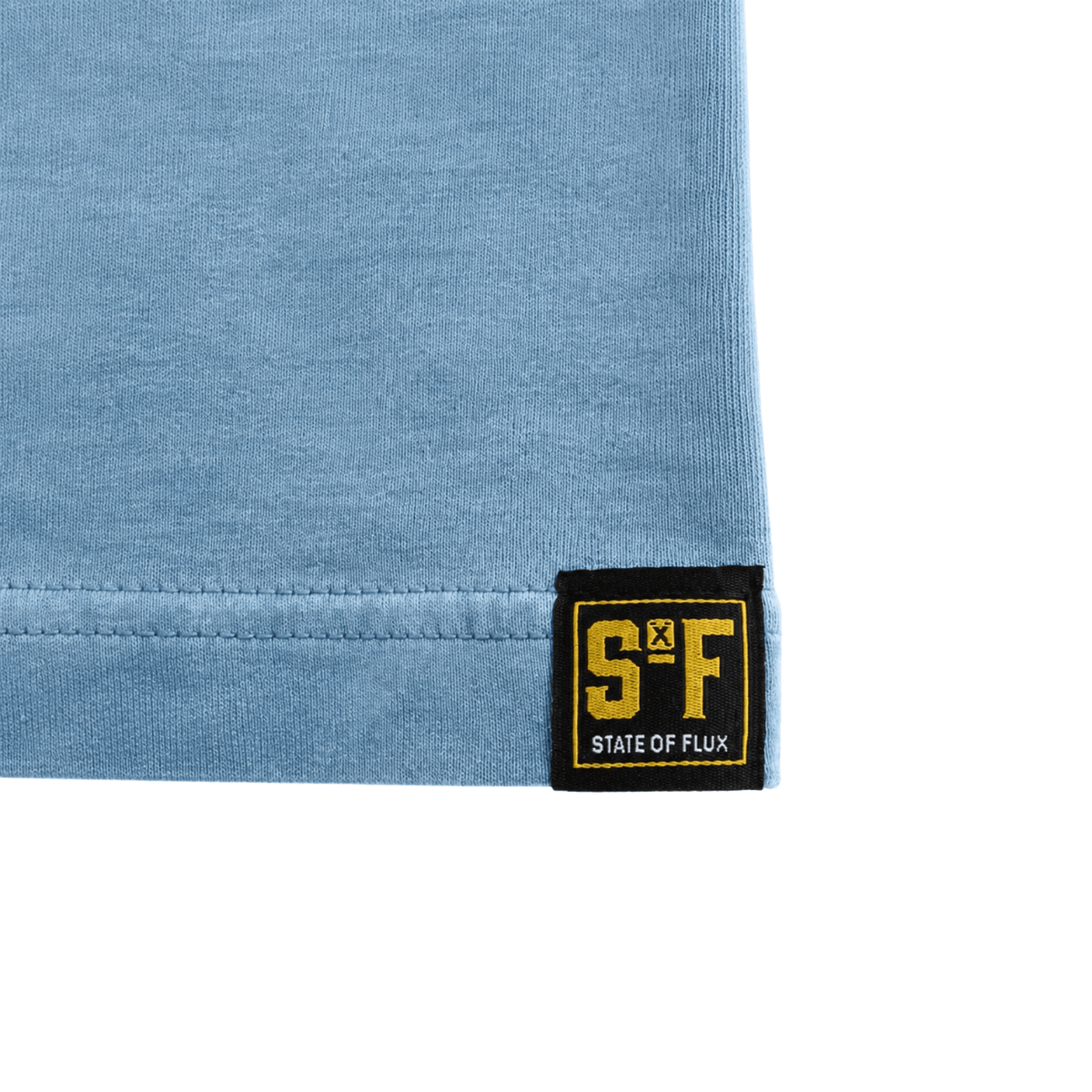 OG Mission Long-sleeve Tee in blue stone wash and dark blue - State Of Flux - State Of Flux