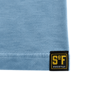 OG Mission Long-sleeve Tee in blue stone wash and dark blue - State Of Flux - State Of Flux