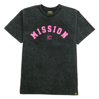 OG Mission Tee in black acid wash - State Of Flux - State Of Flux