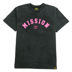 OG Mission Tee in black acid wash