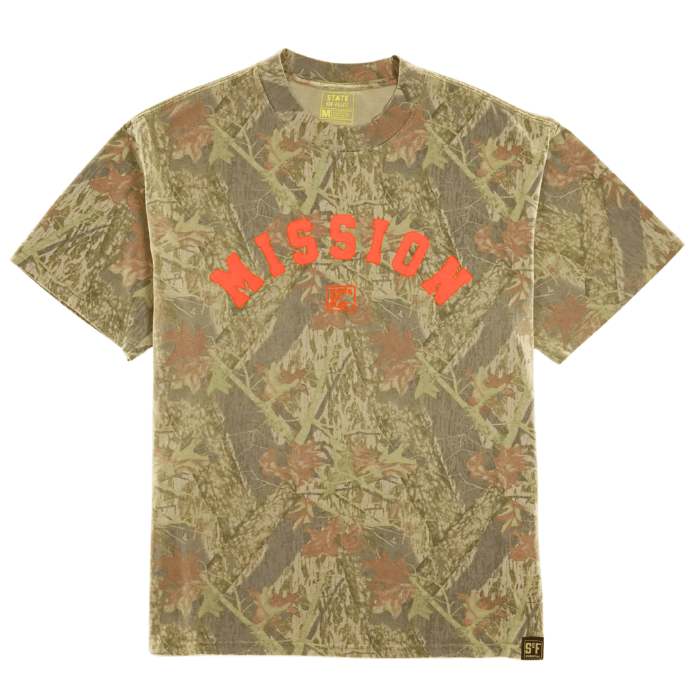 OG Mission Tee in faded forest camo