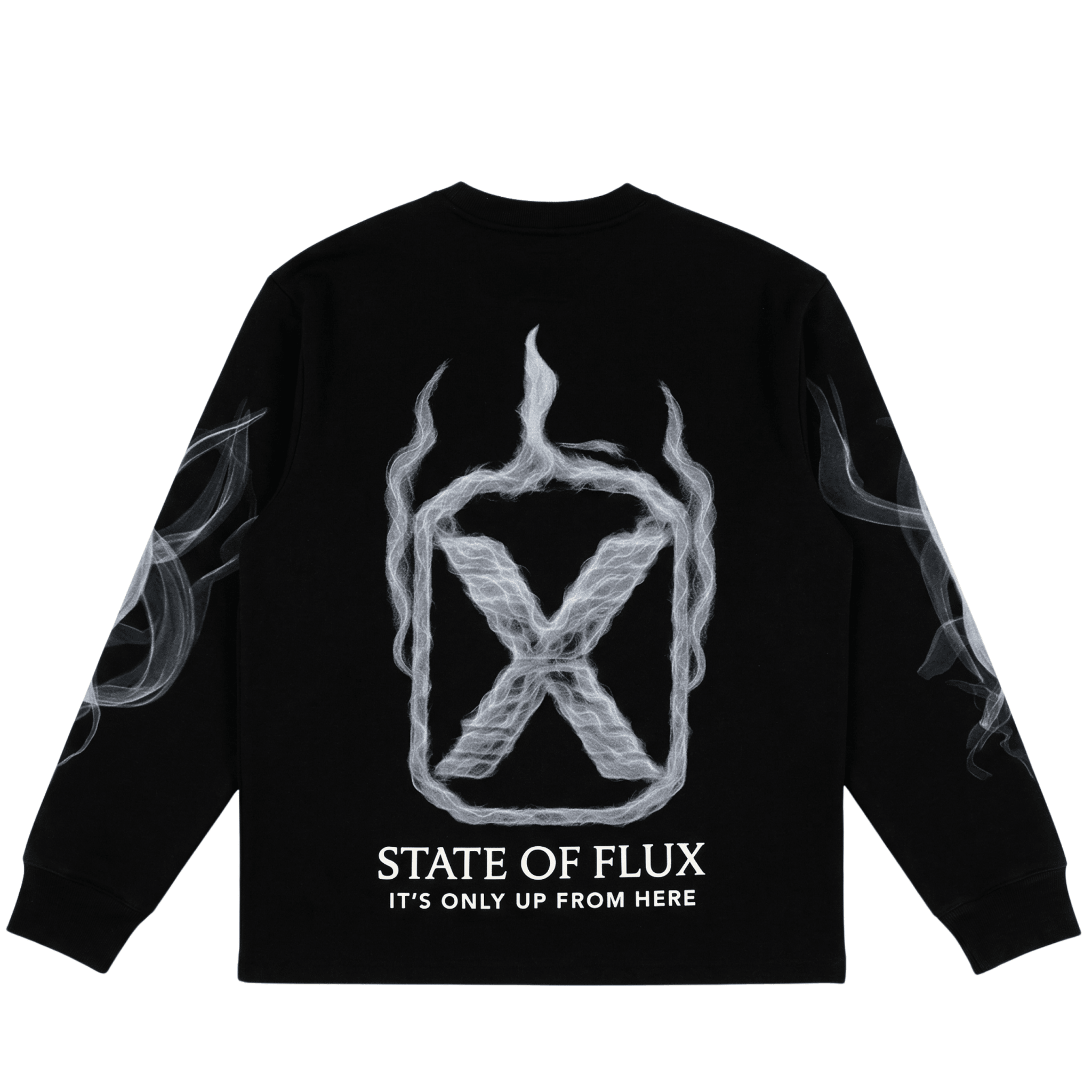 Only Up From Here Crewneck in black - State Of Flux - State Of Flux