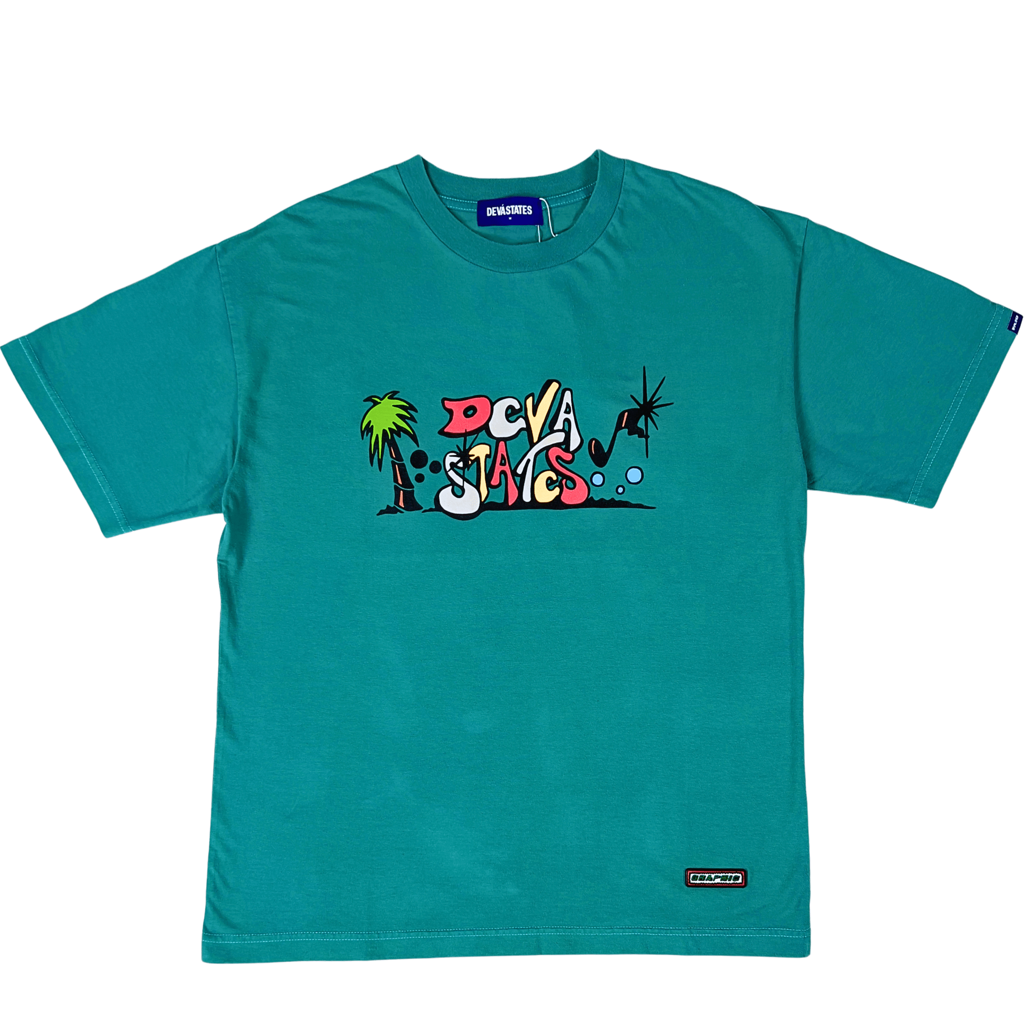 Paragon Tee in tropical teal - Devá States - State Of Flux