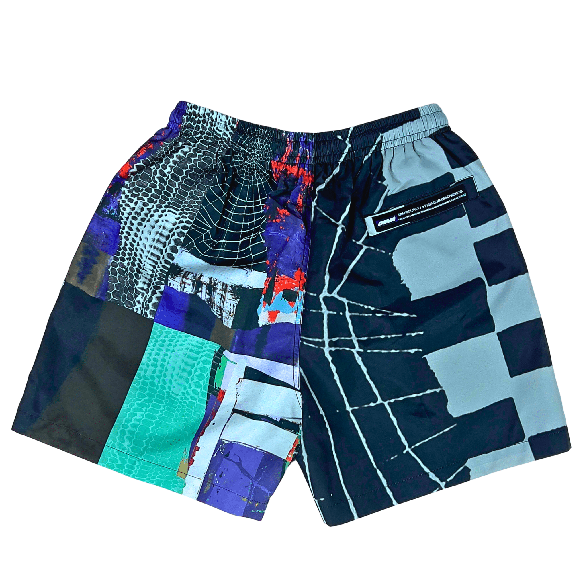 Particula Printed Nylon Shorts in multi - Devá States - State Of Flux