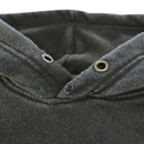 Permanent Vacation Distressed Hoodie in washed black - Devá States - State Of Flux