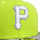 Pittsburgh Pirates 2-Tone Colorpack 59Fifty Fitted Hat in neon yellow and lavender - New Era - State Of Flux