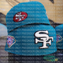 **PREORDER ONLY** San Francisco 49ers Aqua 2.0 59Fifty Fitted Hat in aqua and black - New Era - State Of Flux