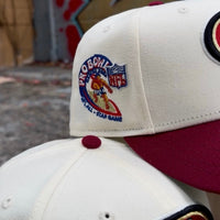 **PREORDER ONLY** San Francisco 49ers Surfin' Garcia 59Fifty Fitted Hat in chrome white and cardinal - New Era - State Of Flux