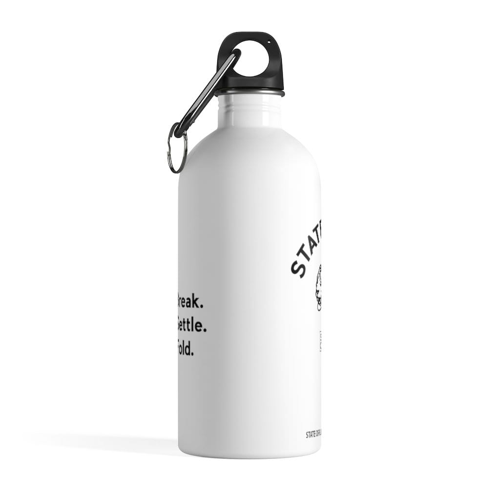 Prowler Stainless Steel Water Bottle in white - State Of Flux - State Of Flux