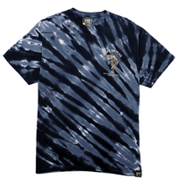 Prowler Tee in black tiger tie - dye - State Of Flux - State Of Flux
