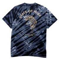 Prowler Tee in black tiger tie - dye - State Of Flux - State Of Flux