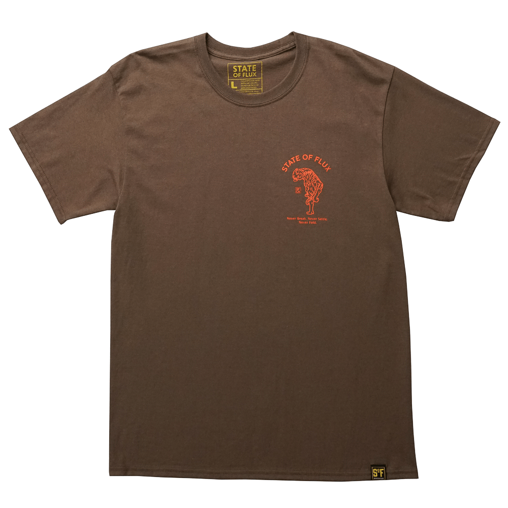 Prowler Tee in brown - State Of Flux - State Of Flux