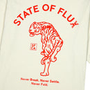 Prowler Tee in cream and red - State Of Flux - State Of Flux