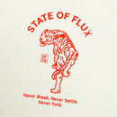 Prowler Tee in cream and red - State Of Flux - State Of Flux