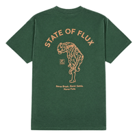 Prowler Tee in forest green and copper - State Of Flux - State Of Flux