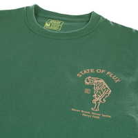 Prowler Tee in forest green and copper - State Of Flux - State Of Flux