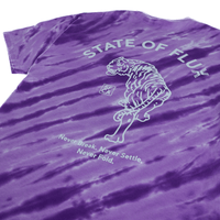 Prowler Tee in purple tiger tie - dye - State Of Flux - State Of Flux