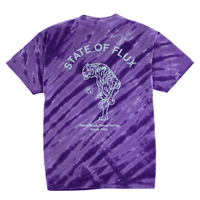 Prowler Tee in purple tiger tie - dye - State Of Flux - State Of Flux