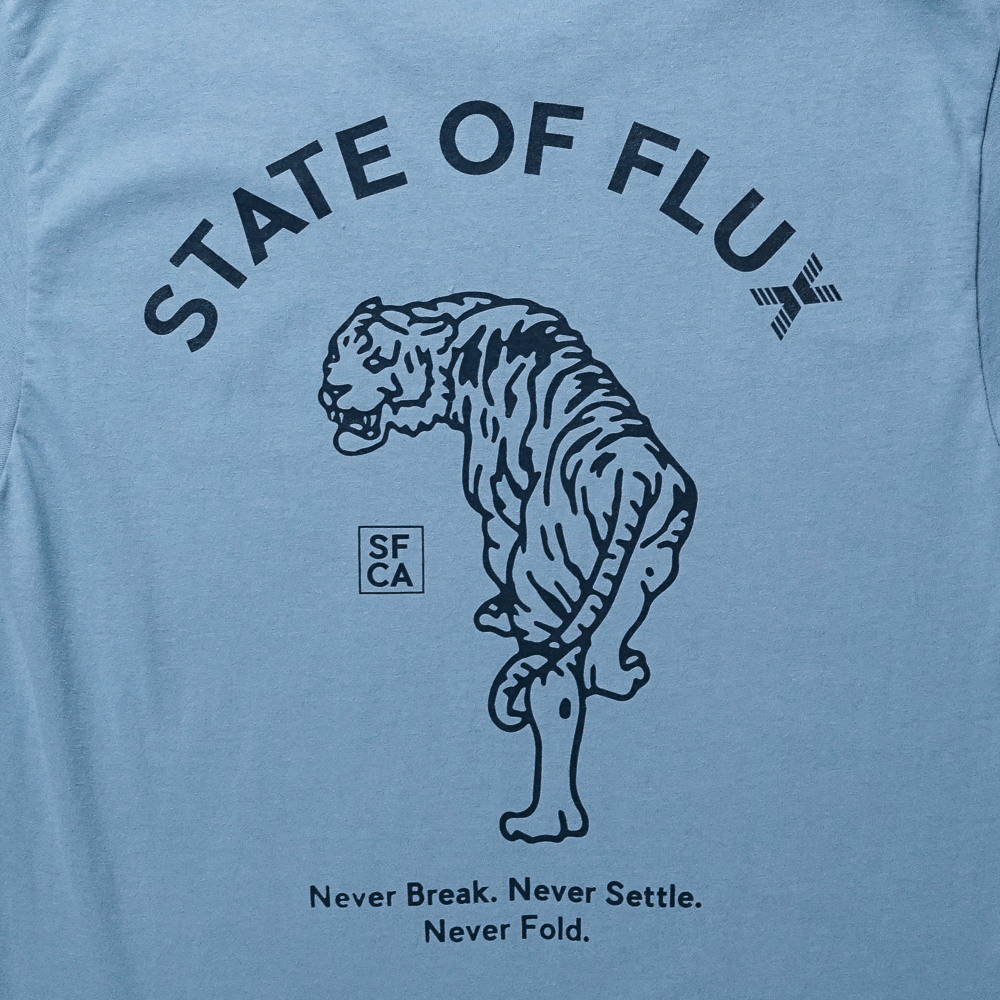Prowler Tee in stonewash blue - State Of Flux - State Of Flux