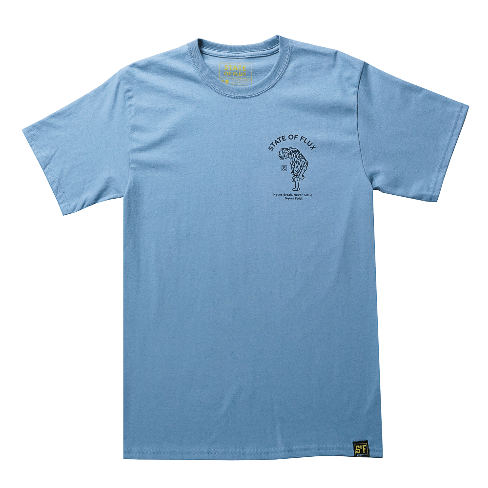 Prowler Tee in stonewash blue - State Of Flux - State Of Flux