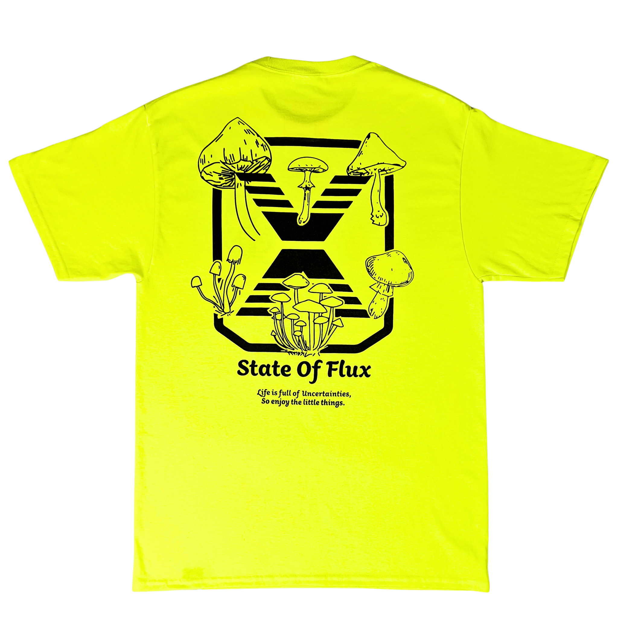 Psychedelic Therapy Tee in neon yellow - State Of Flux - State Of Flux