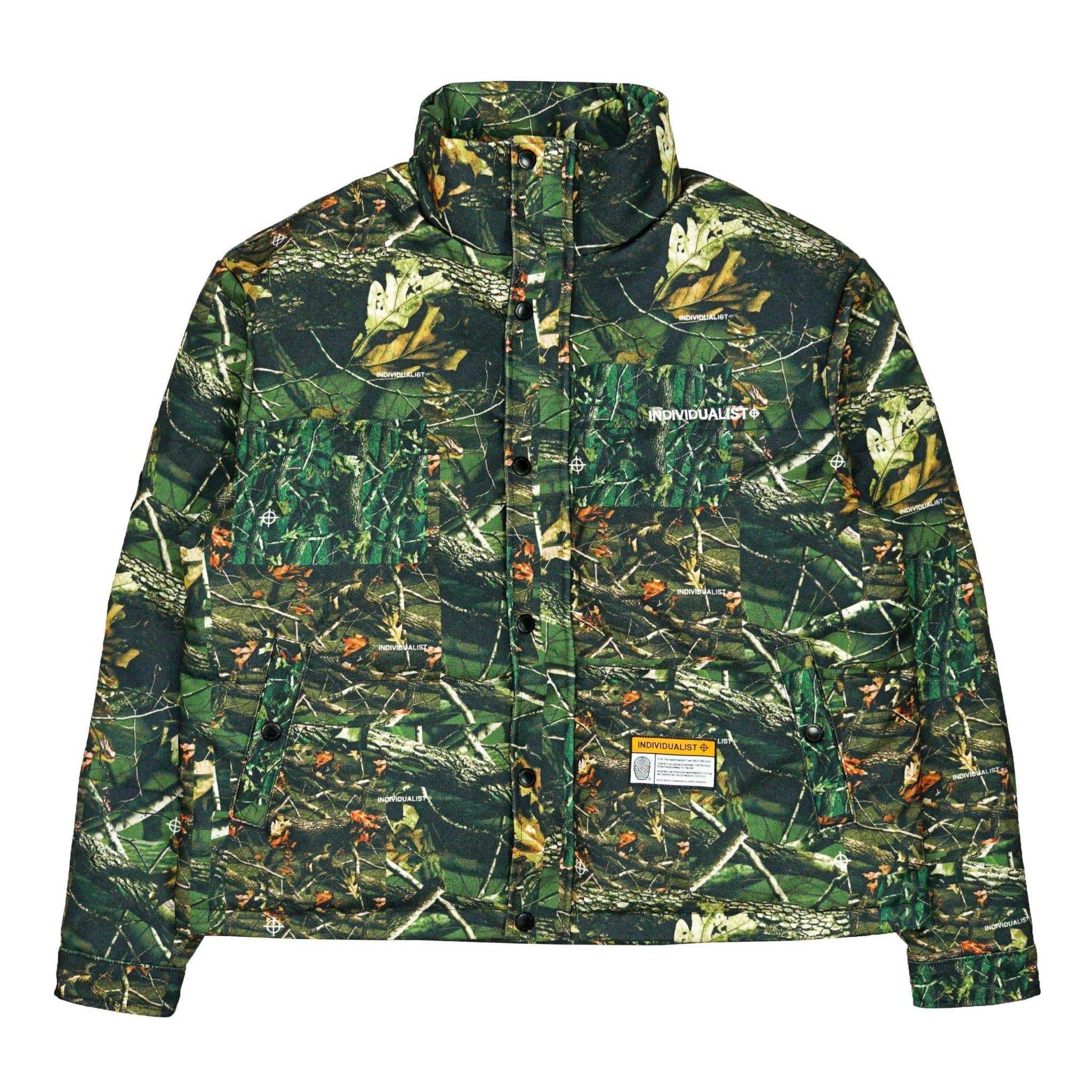 Puffer Duck Canvas Jacket in tree camo