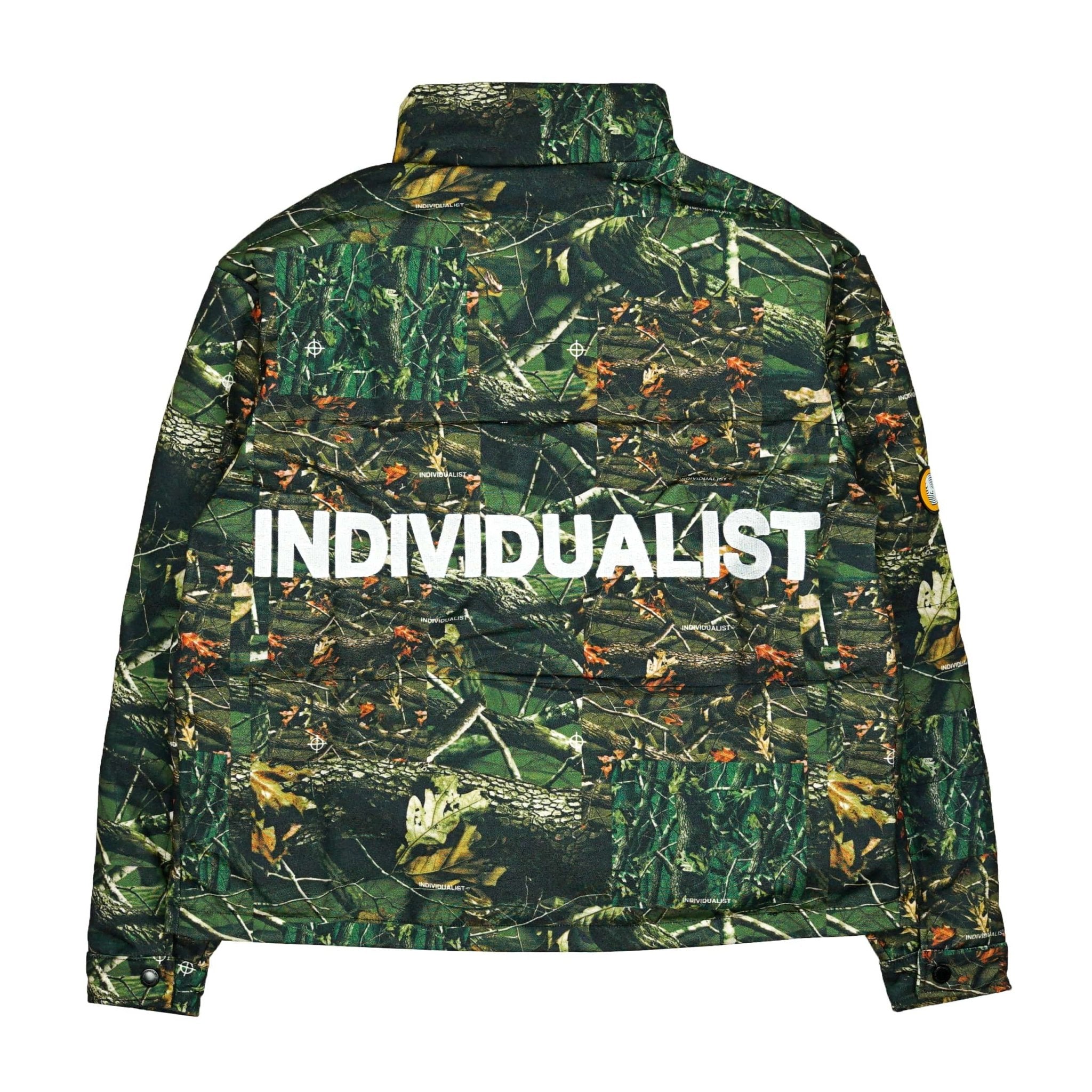 Puffer Duck Canvas Jacket in tree camo - Individualist Lab - State Of Flux