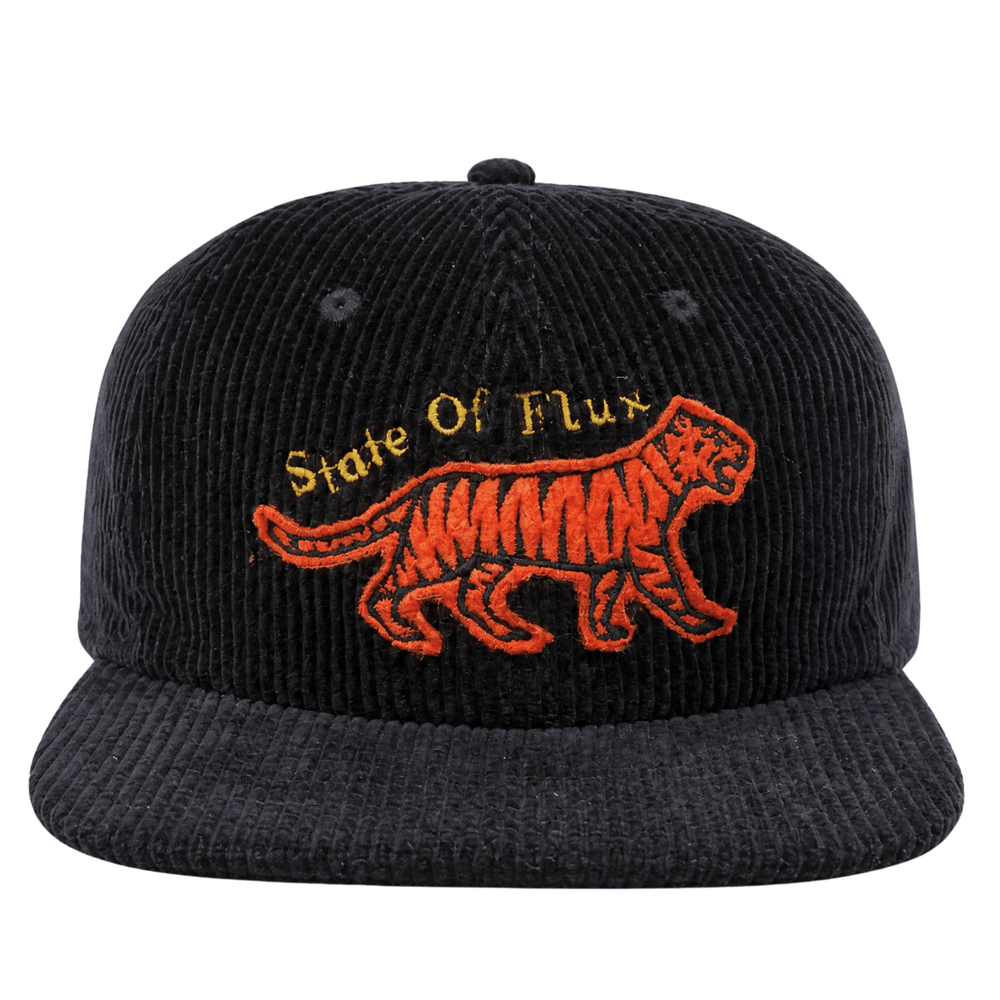 Pursue Unstructured Corduroy Cap in black